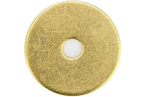 Tiazzaus 10Pcs Plain Round Brass Backplate Washers Classical Furniture Decoration Gasket Brass Hardware Accessories