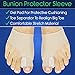 ViveSole Bunion Corrector For Women and Relief Kit (11 Pcs)-Protector Sleeve for Hammer Toe & Foot Pain-Orthopedic Spacer Brace Guard-Hallux Valgus Splint, Big Joint Straightener & Separator Treatment