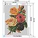 5D Diamond Painting Kits for Adults Full Drill DIY Flower Rose Diamond Art Supplies Crystal Rhinestone Embroidery Pictures Cross Stitch Arts Craft for Home Wall Decor Gifts (Rose, 12x16in)
