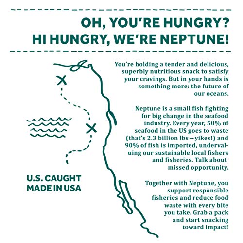 Wild Caught Rockfish Jerky Smoked Sea Salt & Juniper 4Pack Neptune