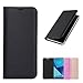 linktive Samsung Galaxy S8 Plus Case Phone Cover Flip Wallet with Card Slot Full Body pu Leather in Black Slim Thin Hard