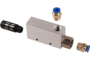 INCONTESTA CV-15HS Pneumatic Vacuum Generator with Silencer – High-Speed Aluminum Ejector for Industrial Automation, Robotics & Noise-Sensitive Workspaces