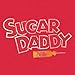 Tee Luv Men's Faded Sugar Daddy Candy Logo Shirt, Red Heather, XL