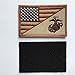 SpaceAuto USA American Flag w/ Marine Corps USMC Military Tactical Morale Badge Patch 3