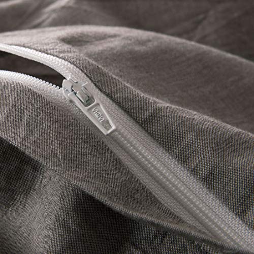 image for ATsense Duvet Cover King, 100% Washed Cotton, Bedding Duvet Cover Set,