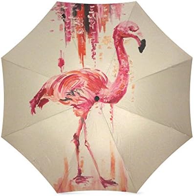 Christmas/New Year Gift Beautiful Flamingo Pattern Foldable Sun/Rain Umbrella Sunshade Parasol
