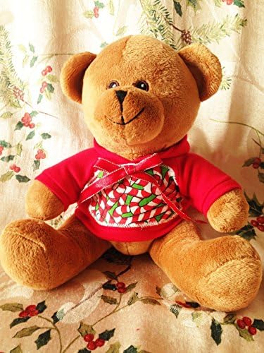 Mini Candy Cane Christmas Bear