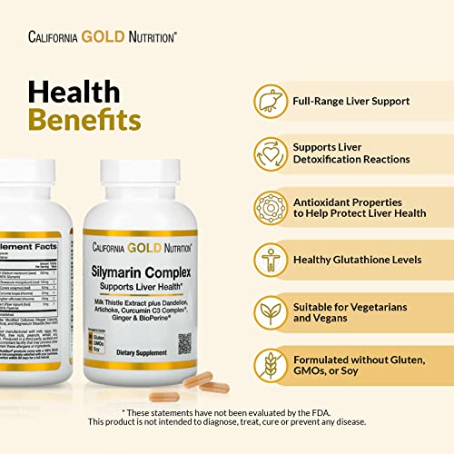 Silymarin Liver Health Complex, Milk Thistle Extract with Curcumin