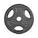 CAP Barbell Standard 1-Inch Grip Weight Plates, Single, Black, 7.5 lb