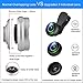 Phone Lens, Jopree Mini【 3 Independent DSLR Cell Phone Camera Lens Kit】, 15X Macro Lens, 120°Wide Angle Lens, 180°Fisheye Lens, Universal Lens for All Smart Phone