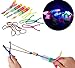12 pieces Large Size Amazing Led Light Slingshot Arrow Rocket Helicopter Flying Toy Party Fun Gift Elastic