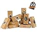 Scale Rank 20 Piece Christmas To-Go Boxes, Holds Christmas Treats, Toys, Goodies, and Many Other Items