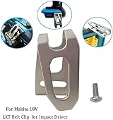 CHEYLIZI 6 Stainless Steel Makita 18V LXT Drill Belt Hook Clips Replacement view 8