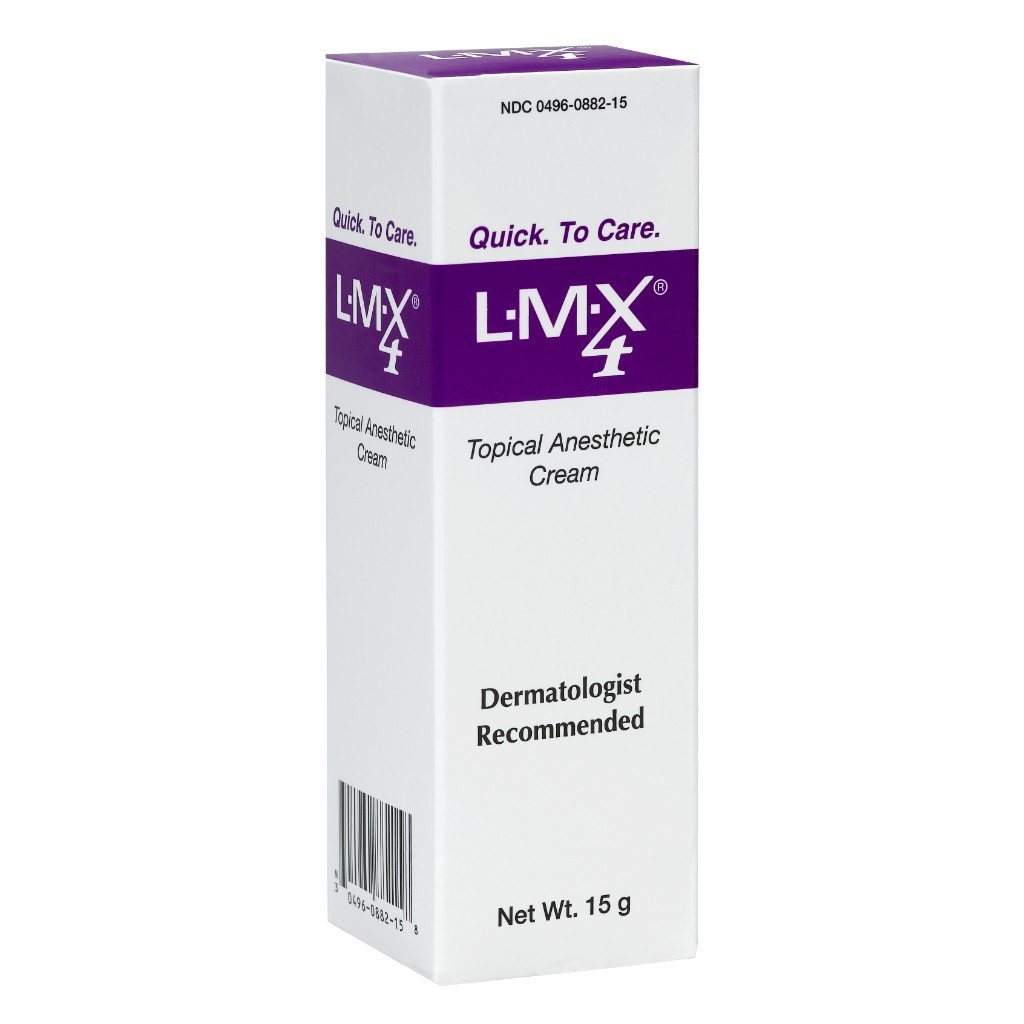 LMX4 Lidocaine Pain Relief Cream, 15g Tube – Topical, Fast Acting, Long Lasting use for Cuts, Scraps, Sunburn, Bites