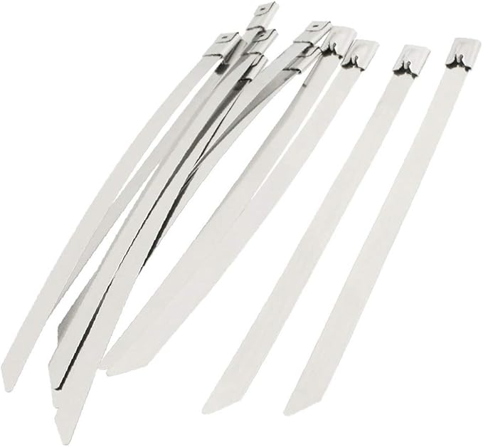 X-DREE 10 piezas de bloqueo 8 mm x 150 mm de acero inoxidable