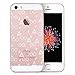 Unov Case for iPhone SE (2016) iPhone 5s iPhone 5 Clear with Design Embossed Pattern TPU Soft Bumper Shock Absorption Slim Protective Back Cover 4 Inch (Death Hallows)