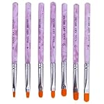 7 X Acrylic UV Gel Nail False Tips Builder Brush Pen