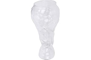 RiToEasysports Soccer Trophy Beer Glass, 450ml Glass with Pilsner Shape for Fans and Parties