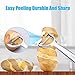 Peelers for kitchen，GiniHome Premium Stainless Steel Potato Vegetable Peeler - Ultra Sharp - Ergonomic Y Peeler - Easy to Clean and Secure - Great for Apples Potatoes Carrots (Original) (silver)