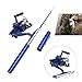 Docooler Mini Aluminum Saltwater Fishing Tackle Pocket Pen Fishing Rod Pole + Reel