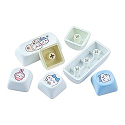 TYRIXKI PBT Keycaps 145 Keys MOA Profile Cute