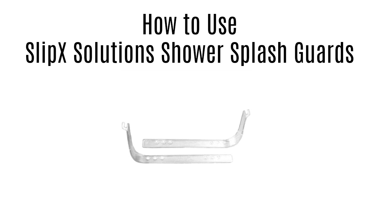 SlipX Solutions Shower Curtain Splash Guards Holds Liner Flush to Wall