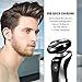 KOOWHEEL Electric Shaver Razor For Men 4 in 1, Beard Trimmer Waterproof Wet Dry Rotary Shaver Cordless Hair Trimmer Nose Hair Trimmer Facial Cleaning Brush USB Rechargeable Black