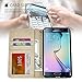 S6 Edge Plus Case, UrSpeedtekLive Galaxy S6 Edge+ Wallet Case, Premium PU Leather Wristlet Flip Case Cover with Card Slots & Stand for Samsung Galaxy S6 Edge Plus, Believe in Yourself