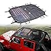 America US Flag Durable Sunshade Mesh Top Cover Provides UV Sun Protection for 2007-2017 Jeep Wrangler JKU 4 Door