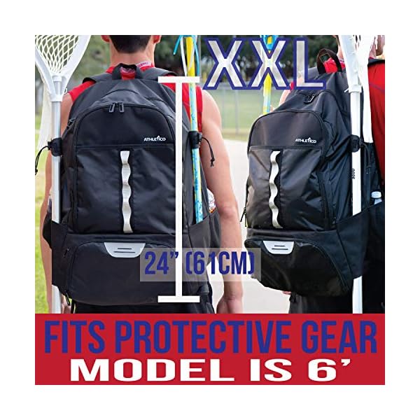 Athletico Lacrosse Bag Extra Large Lacrosse Backpack Holds All