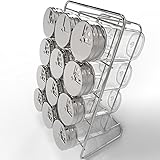 Royal Spice Rack with 12 2.7-Ounce Glass Jars and Stainless Steel Rotating Lids