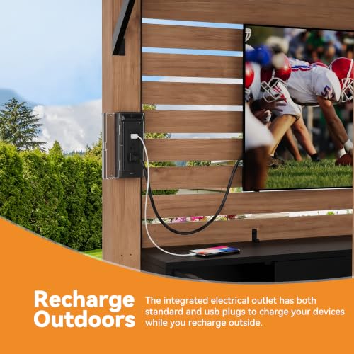MODERNSHADE 6x12 Wood Grill Gazebo Review: Outdoor Bar with Power Strip & TV Mount image 23