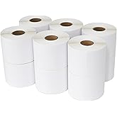 ESSENTIAL 2.25"x 4" Direct Thermal Barcode Labels, Shipping Labels, Compatible with Zebra & Rollo Label Printer, 350 Labels of Roll (12 Rolls 4200 Labels)