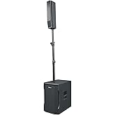 Rockville TITAN COLUMN 12 Powered Array System, 12" Sub, Deep Bass, 2600W, DSP, Adjustable Pole, Bluetooth, Bag Included, Perfect for DJs, Parties