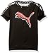 PUMA Big Boys' Athletic Tee Shirts, Puma Black, Medium (10/12)