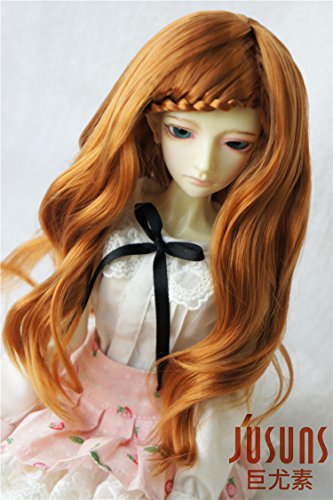 JD204 7-8inch(18-20cm) Carrot Lady Braid Curly BJD Doll Wigs 1/4 MSD Synthetic Mohair Wig BJD Wigs 7-8 inch Doll Accessories