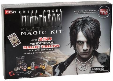 Criss Angel MindFreak Platinum Magic Kit. Magician Show Set 350 Tricks and DVD by Criss Angel