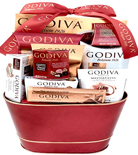 Godiva Chocolatier Deluxe Gift Basket - New 2018 Assortments (12 Count)