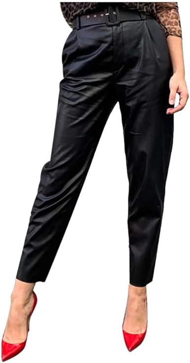 leather sweatpants womens