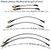 Pack of 2 RF RG316 Pigtail SMA Female Antenna Connector to MMCX Male Coaxial Cable Adapter Right Angle (4 inch (10 cm))