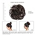 BARSDAR Messy Hair Bun Extensions Hairpiece for Women Updo Scrunchie Hair Piece (M2-33# Darkest Brown mix Dark Auburn)