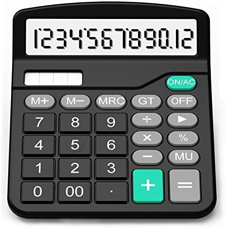 Calculator, EUBER Standard Functional Desktop Calculator and 12-digit Large Display