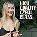 Glass Nail File Manicure Set, Gentle Nail Care for Natural Nails, Professional Smooth Finish - Bona Fide Beauty Genuine Czech Glass