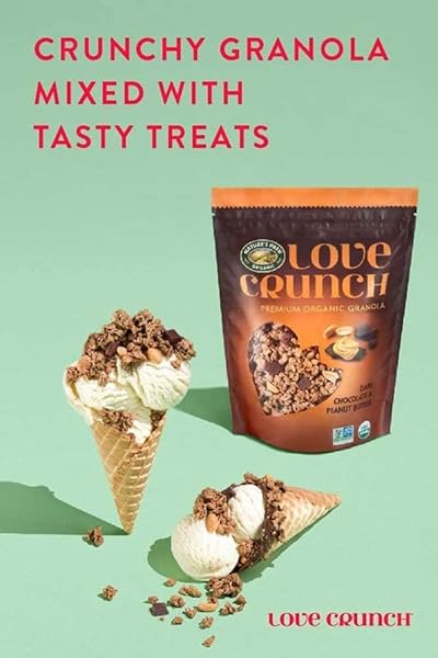 LOVE CRUNCH ORGANIC DARK CHOCOLATE & PEANUT BUTTER GRANOLA, 11.5 OZ (PACK OF 1), NON-GMO, FAIR TRADE, BY NATURE’S PATH