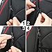 20PCS Zipper Pulls, Hopttreely Black Nylon Cord Zipper Tab Zipper Tags, Durable Zipper Extension Zip Fixer for Jackets, Purses, Belly Bags, Backpacks, Luggage