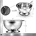 Stainless Steel Kitchen Bowl Large 3.5 Quart Capacity for Mixing, Salads, Baking, BBQ by Pro Chef Kitchen Tools