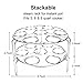 GUOXUAN 2-Pack Egg Steamer Rack Stainless Steel Kitchen Trivet Stackable Vegetable Steam Rack for Instant Pot And Pressure Cooker Accessories