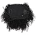 12inch Human Hair Afro Puff Kinky Curly Ponytail Extensions for Black Women Kinky Curly Drawstring Hair Ponytail Hairpieces Natural Kinky Curly Clip in Ponytails