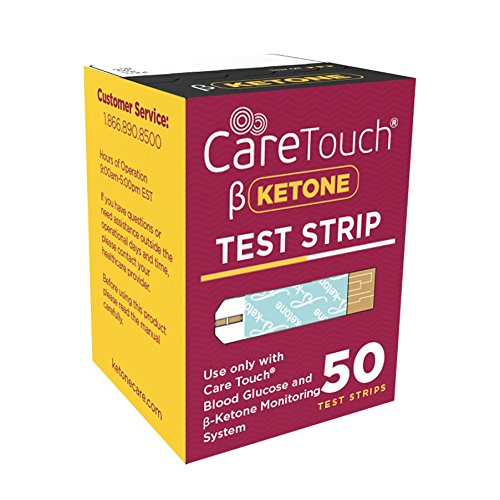 Care Touch Ketone Test Strips 50 Blood for Diabetics and Ketogenic