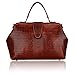 Pijushi Classic Crocodile Leather Satchel Top Handle Handbags 6061